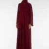ELARA OXBLOOD Maroon Abaya
