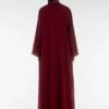 ELARA OXBLOOD Maroon Abaya