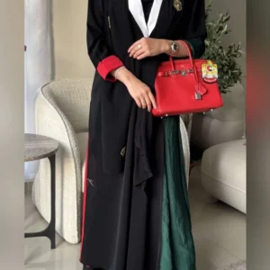 UAE Flag Black Abaya
