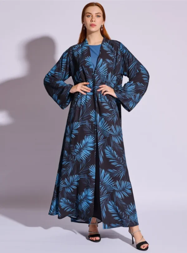 Model No-1464 Designer Printed Abaya