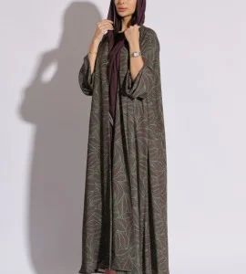 Model No-1472 Designer Printed Abaya