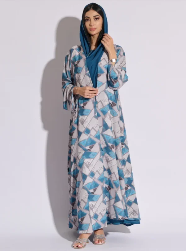Model No 1471 Designer Printed Abaya
