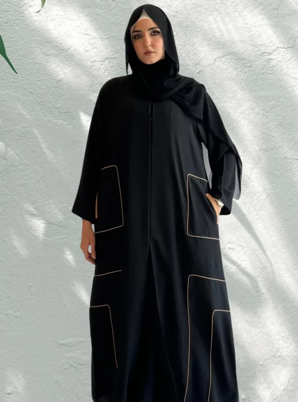 W109 Black Abaya