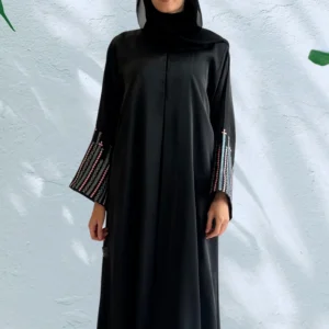 W103 Black Abaya