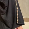 Black Abaya with Golden Embroidery