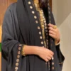 Black Abaya with Golden Embroidery