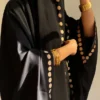Black Abaya with Golden Embroidery