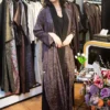 Purple Pattern Abaya & Matching Headscarf