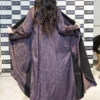 Purple Pattern Abaya & Matching Headscarf