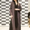 Purple Pattern Abaya & Matching Headscarf