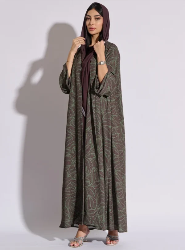 Designer Printed Abaya Set
